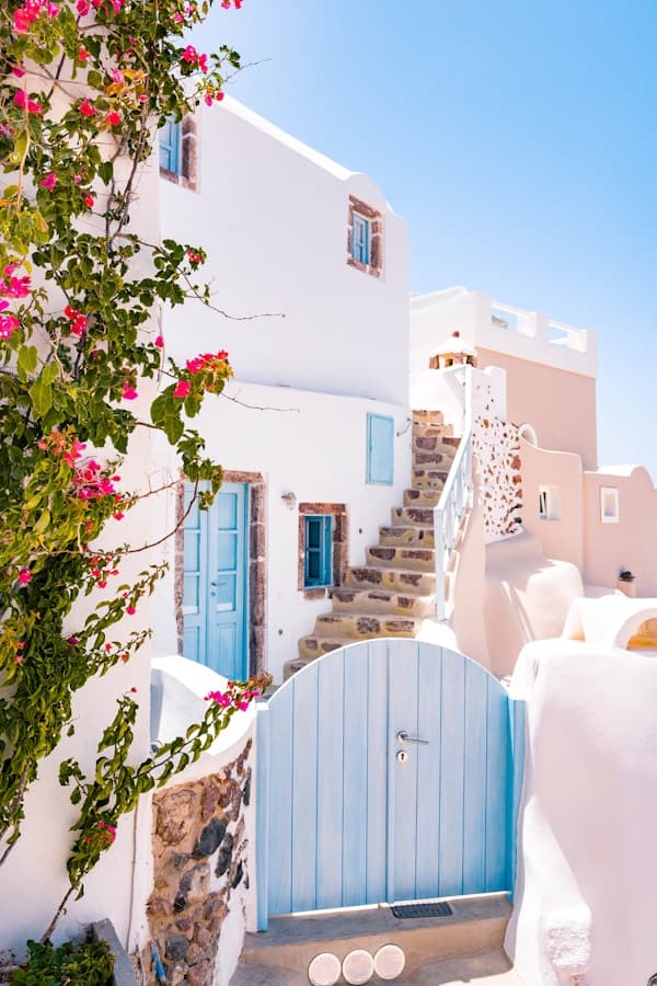 Mykonos windmills and white houses